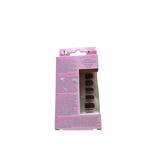Invogue coco brown sheer press on nails faux new - Picture 3 of 4